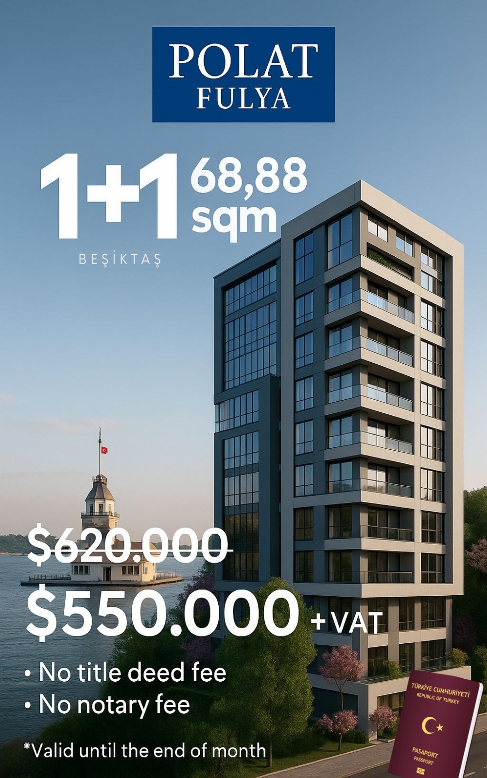 Polat Fulya, İstanbul’un merkezinde lüks yaşam ve yüksek yatırım potansiyeli sunuyor. Arap yatırımcılar için prestijli ve güvenli bir proje.